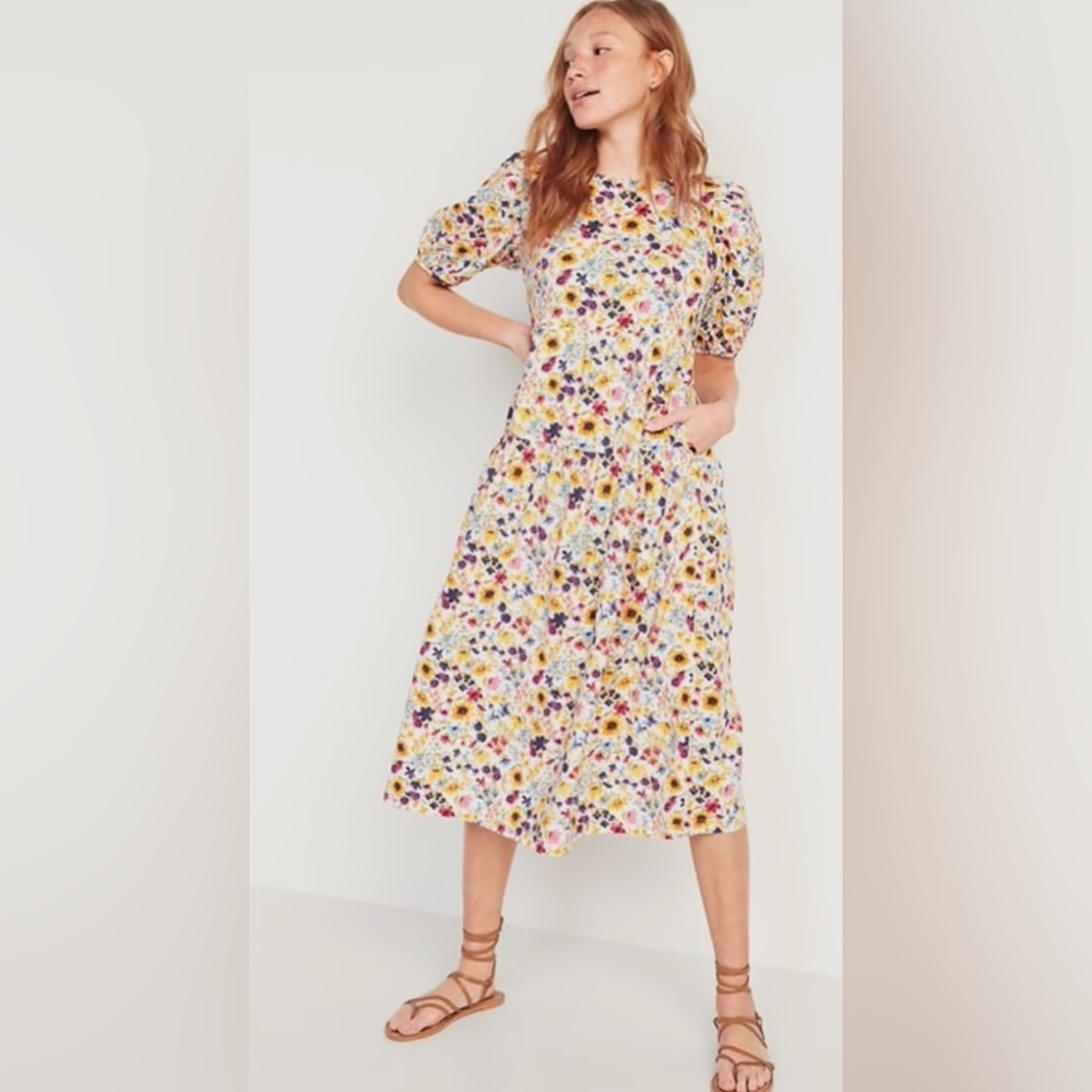 Old Navy Floral Midi Dress